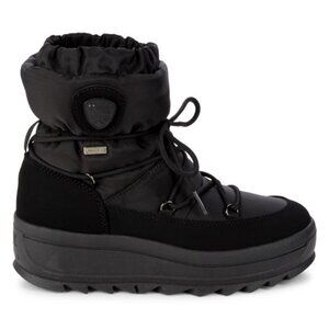 NEW PAJAR Moon Boot Bungee Lace Mid Boots black for women 1266tn
